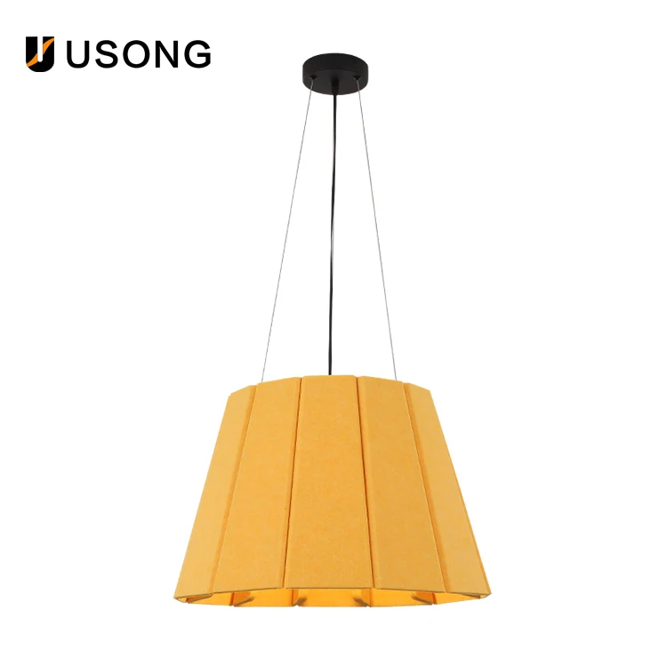 Better Environment Acoustic Felt Manufacturers Selling Polyester Chimney Sitting Room Bedroom Sound Absorbing Droplight Lamp