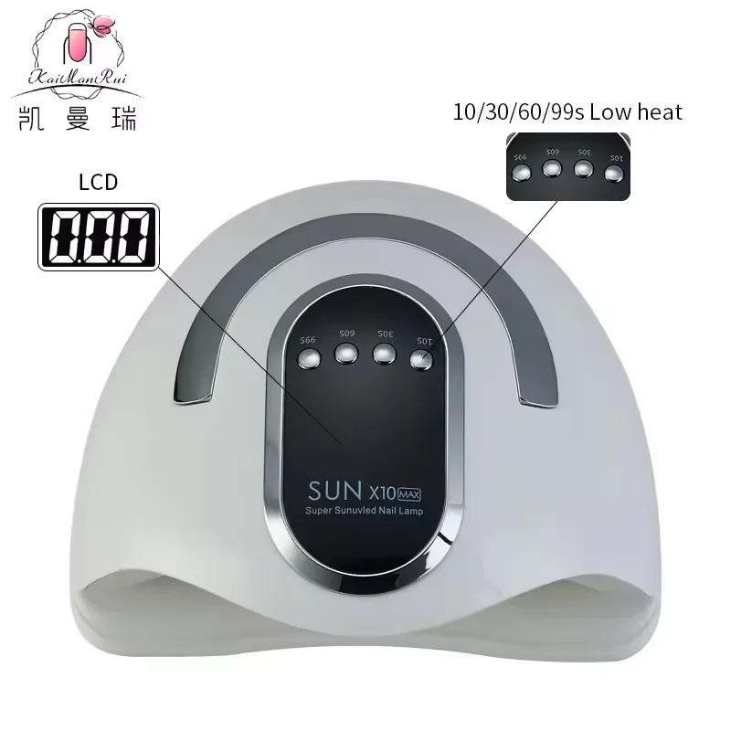 2024 Newest design SUN X10 Max 220/280W New  UV LED  Nail Lamp Smart Gel Nail Led Lamp OEM Gel Polish UV/LED lamp