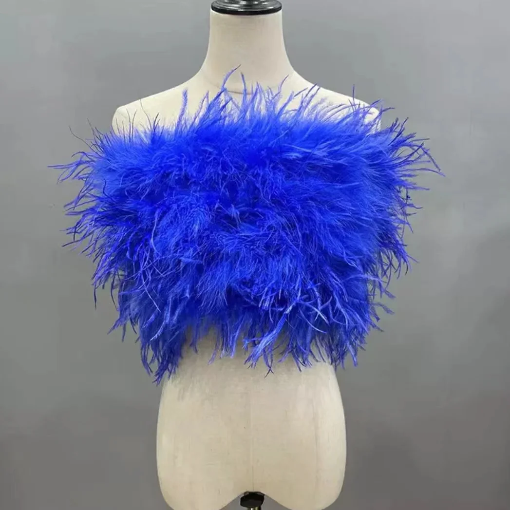 NEW design girls sexy mini party short feather skirt women ostrich feather skirt