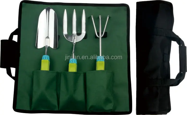 Wholesale Multi-Functional Stainless Steel Garden Hand Tools Women Kids Mini Garden Tool Set With Bag