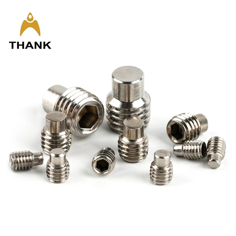 DIN916 SS304 stainless steel square head socket long dog point set screw