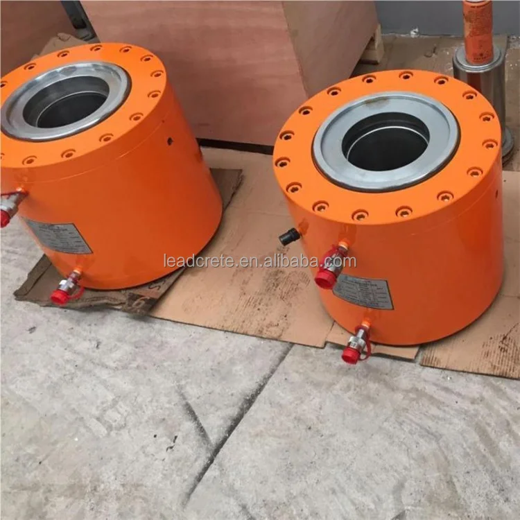 Prestressed post tension 500 200 1000 150 100 ton  double acting hollow plunger hydraulic jack