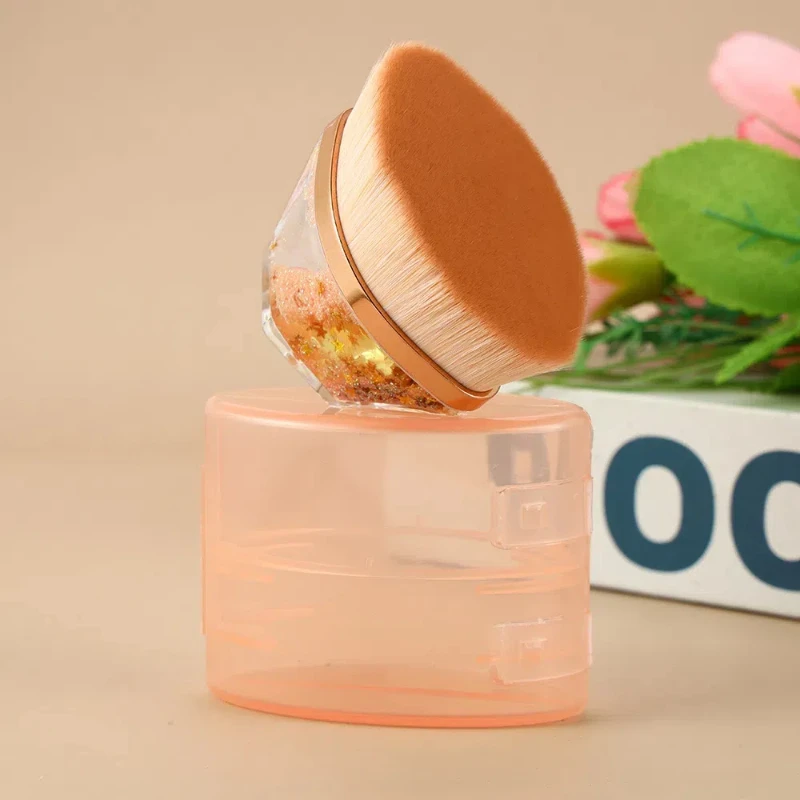 Beautiful Liquid Airless Brush Custom Single Kabuki Foundation Brush Traceless Cream Foundation Blending Brush