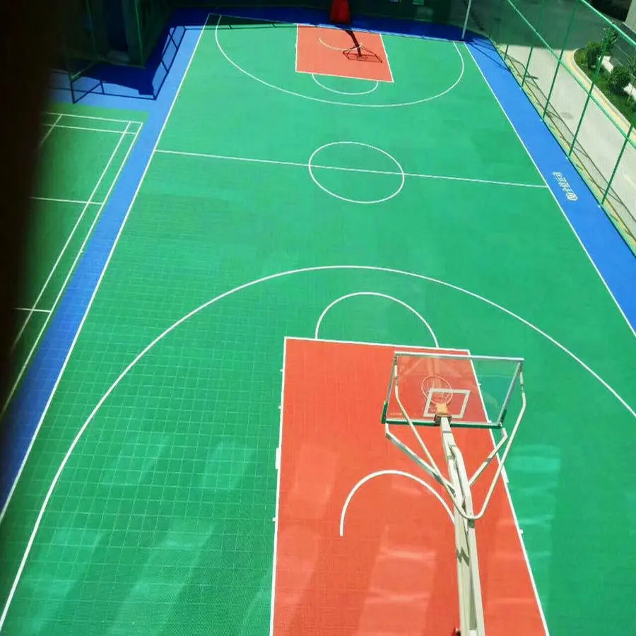 outdoor playground sports fields used plastic pp sports tiles floor