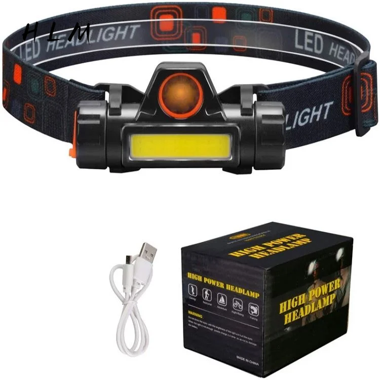 
Waterproof USB Rechargeable COB XPE UV T6 Led Headlight hunting fishing Head lamp  (1600232289337)