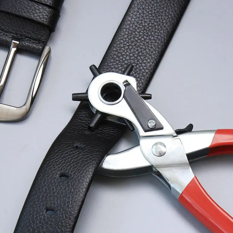 2022 Multifunction Professional Types Of Holding Tools Pliers Common Carbon Steel Metal Leather Set Revolving Hole Punch Pliers