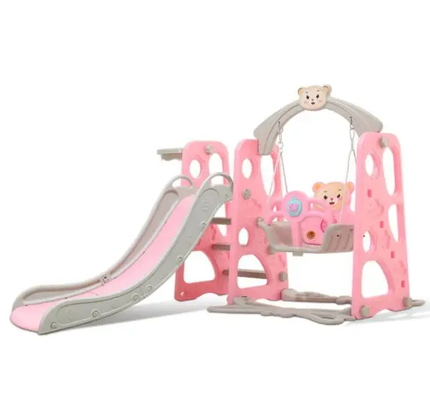 Child Indoor Toy Swing And Kid Playground Plastic Slide For Toddler