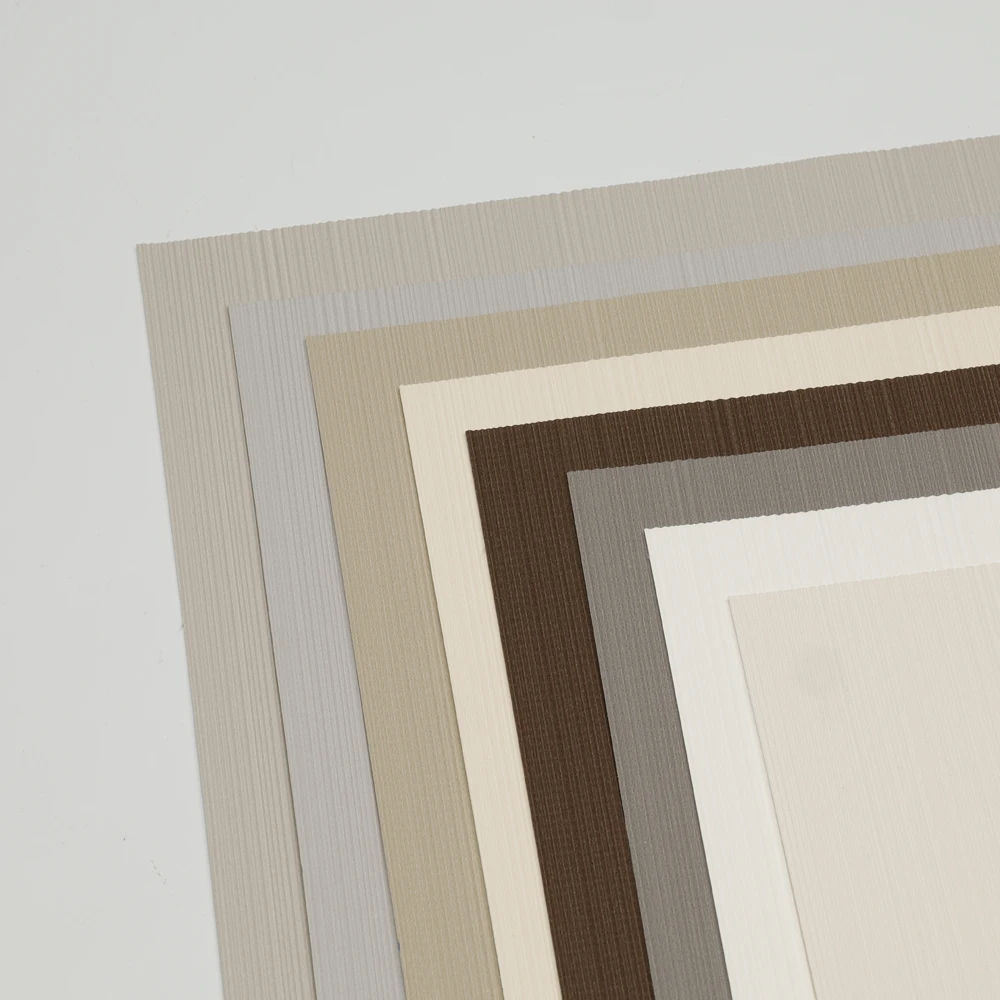 Hot New Product Eco-friendly PVC Vinyl Wallpaper Rolls Wholesale Various Colors Vertical Texture Matte Wall Paper Leisure