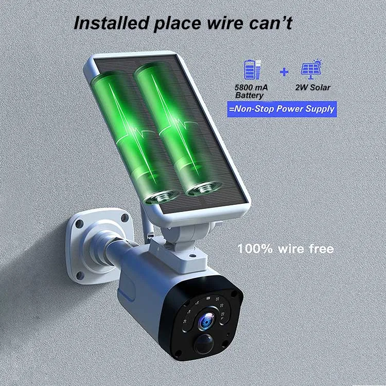 10chs IP-pro 3.0Megapixel Wifi  NVR with 12 inch Monitor  Solar Battery Backup Surveillance WIFI Camera