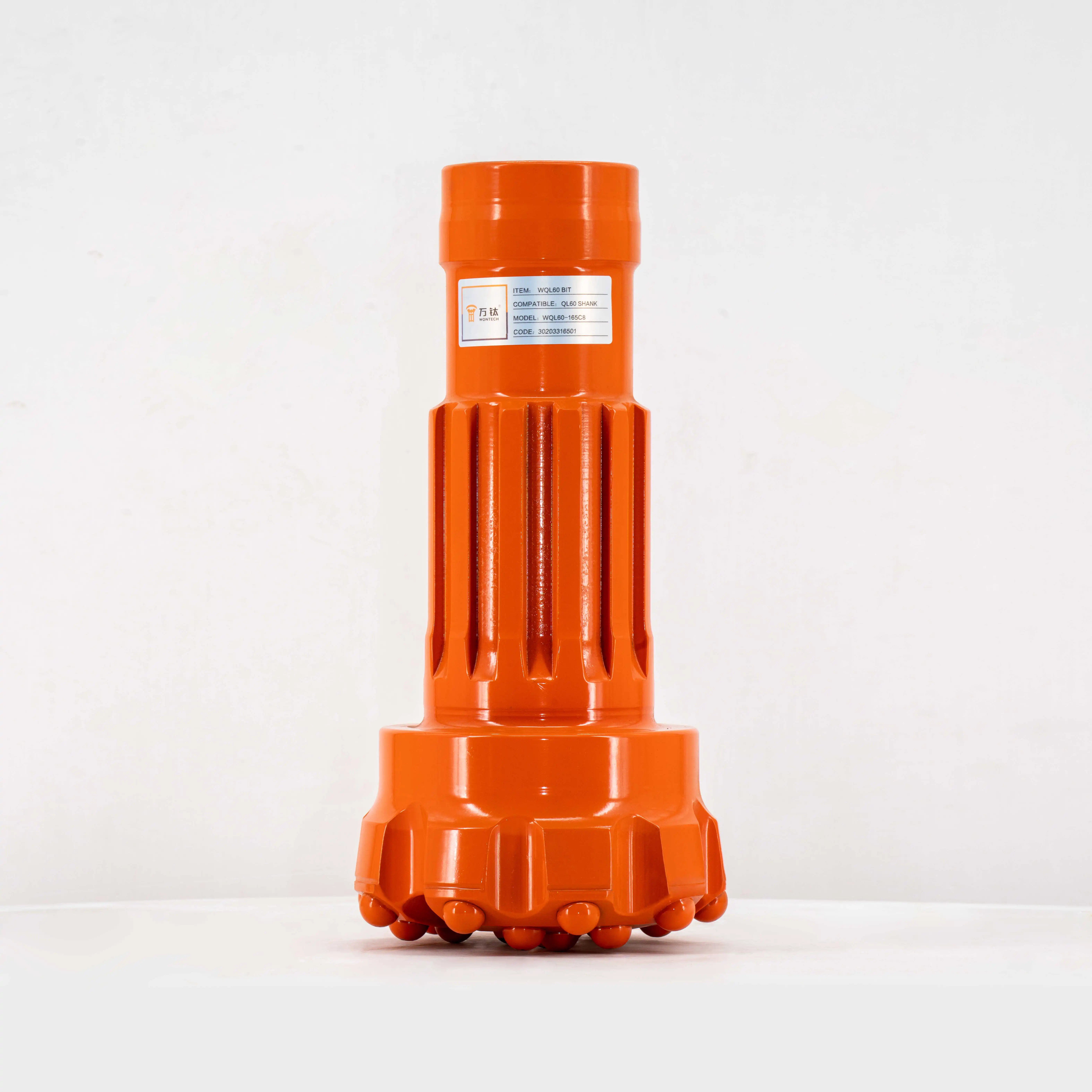 QL60 shank 203mm 6 inches high air pressure DTH hammer drill bit/broca foot valve valveless for mining high quality durable