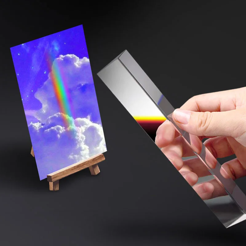 Factory Sourcing Wholesale clear Hanging Glass Crystal Optical Large Prisms