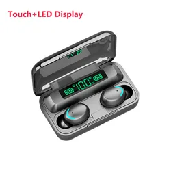 LED Display Audifonos inalabricos earbuds wireless headphones noise cancelation Cordless F9 tw Earphone for iphone