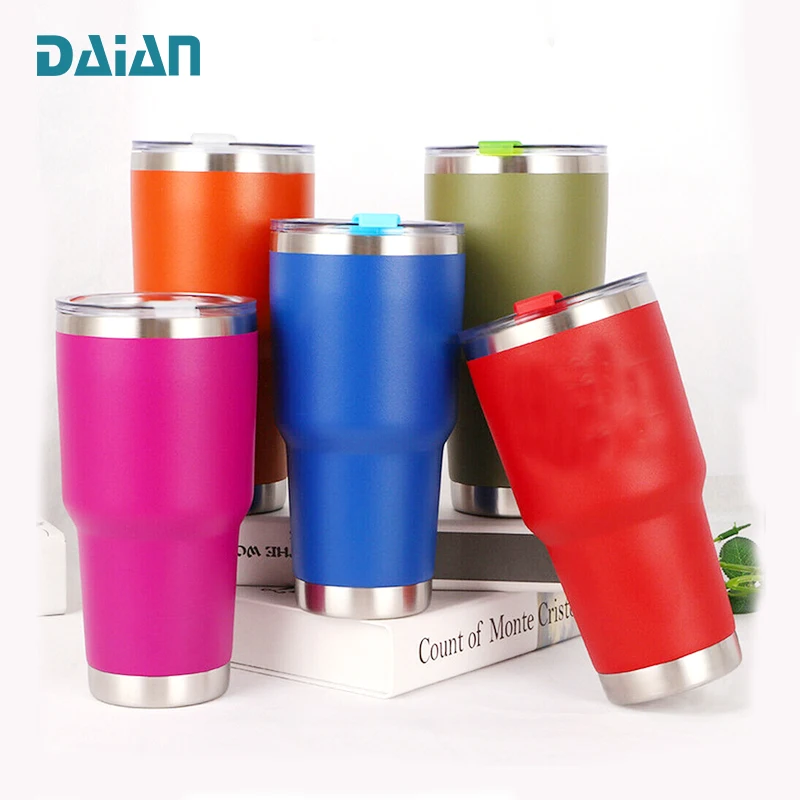 Hot Selling 30OZ Vacuum Tumbler  Double Wall Metal Coffee Mug 30 oz Stainless Steel Tumbler with Straw