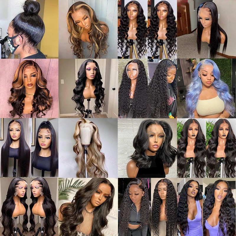 Парик из перуанских человеческих волос с передней застежкой бразильские волосы 360 Hd фронтальный парик для черных женщин высокой