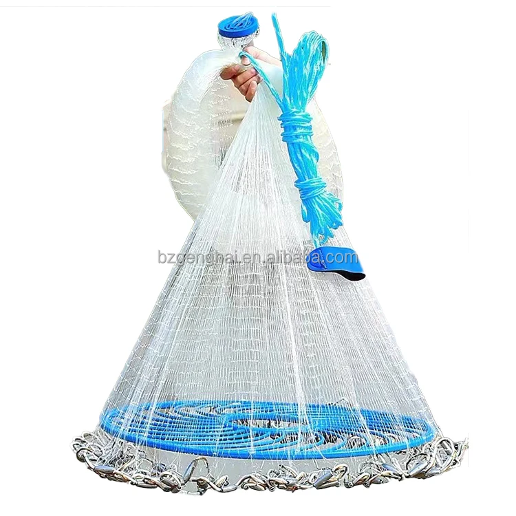Small Order Acceptable Nylon Crab Shrimp Casting Net For Fishing throwing fish net