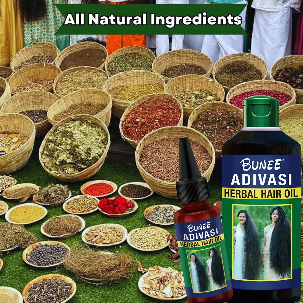 New Arrivals Natural Organic Adivasi Hair Oil ayurvedic shampoo Indian Hair Growth Oil Anti Hair Loss Treatment Products