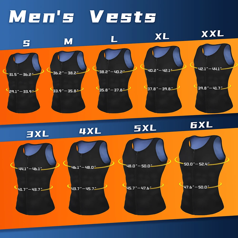 Vest Shaper Men Body Shaper Neoprene Weight Loss Corset Sauna Vest