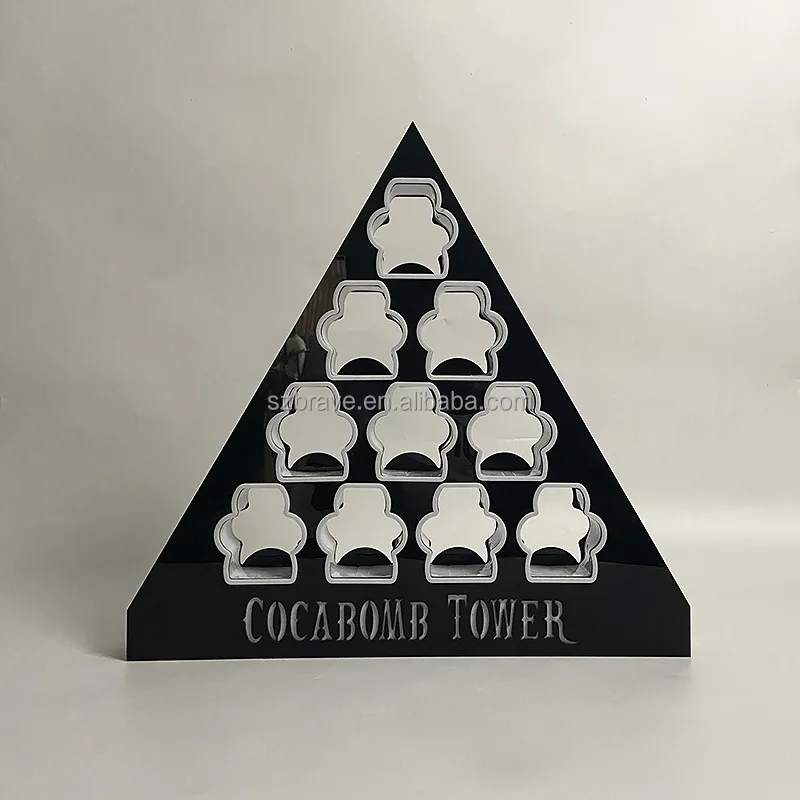 Rechargeable Acrylic LED Shot Glasses Luminous Light Up VIP Shot Glass Tray LED Cocktail Stand Wine Glass Cup Holder for bar