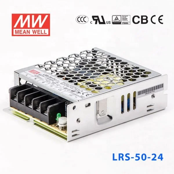 LRS-50-24 52.8W 24V/2.2A Operating altitude up to 5000 meters AC-DC Single Meanwell Switch Power Supply