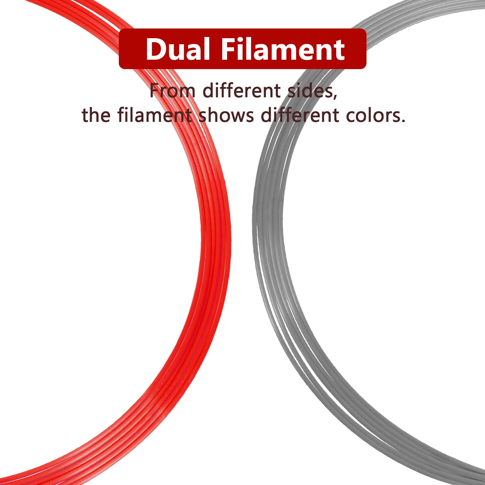 iSANMATE hot selling dual color filament 1.75mm silk pla silk filament for 3D printer filament