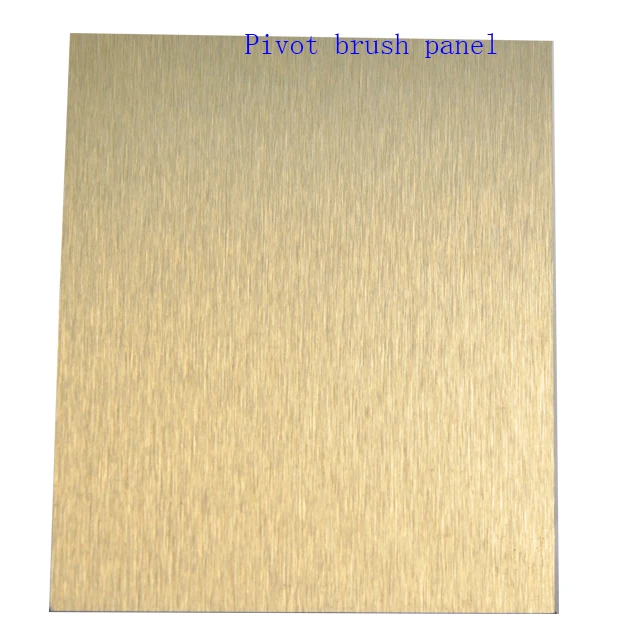 Brushed aluminum composite panels