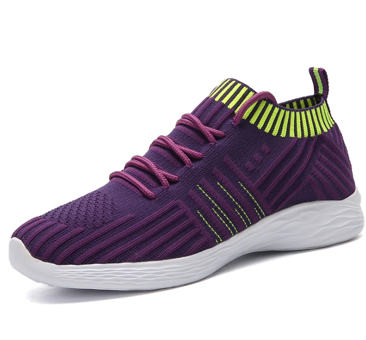 Fashionable Women Sock Shoes Sneakers Shoes Women Custom Slip On Red Shake Walking On Sequins Shoes