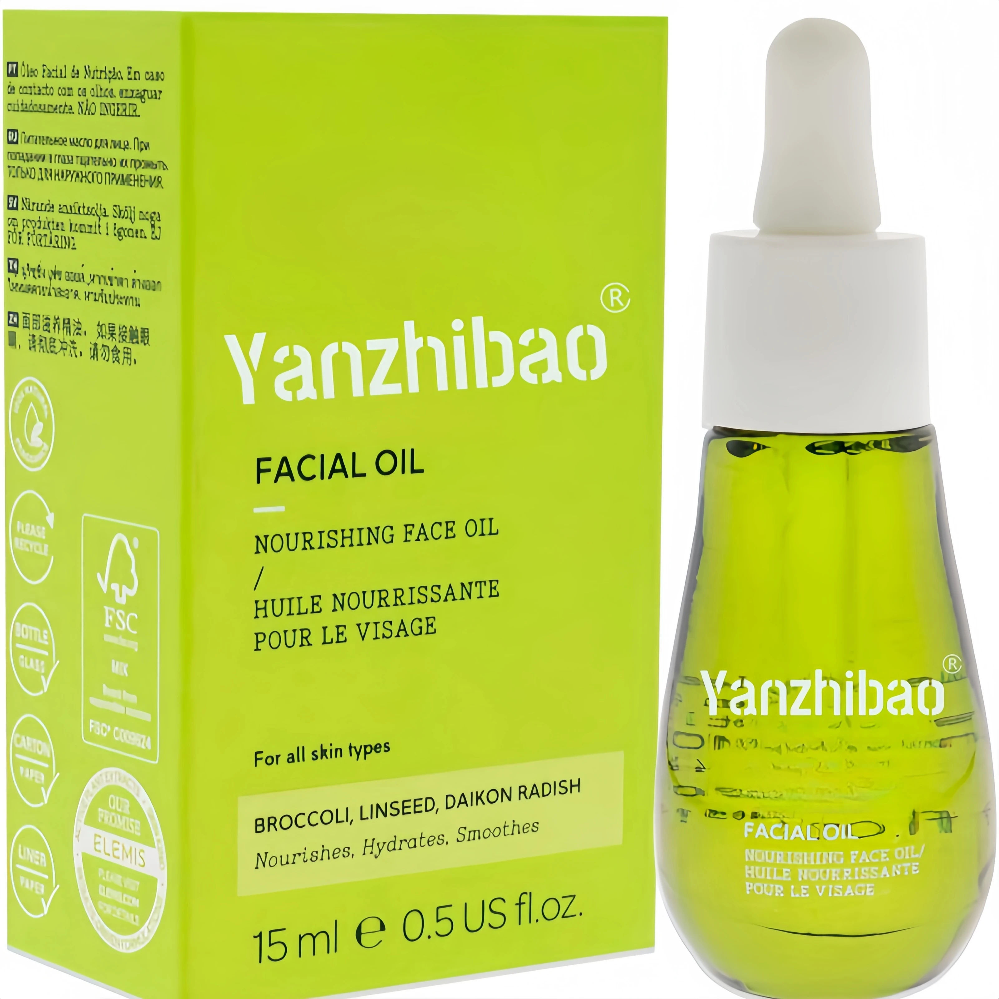 Concentrated Lightweight Superfood Facial Oil with Hyaluronic Acid and Retinol Nourishing Daily Face Oil for Healthy Glow