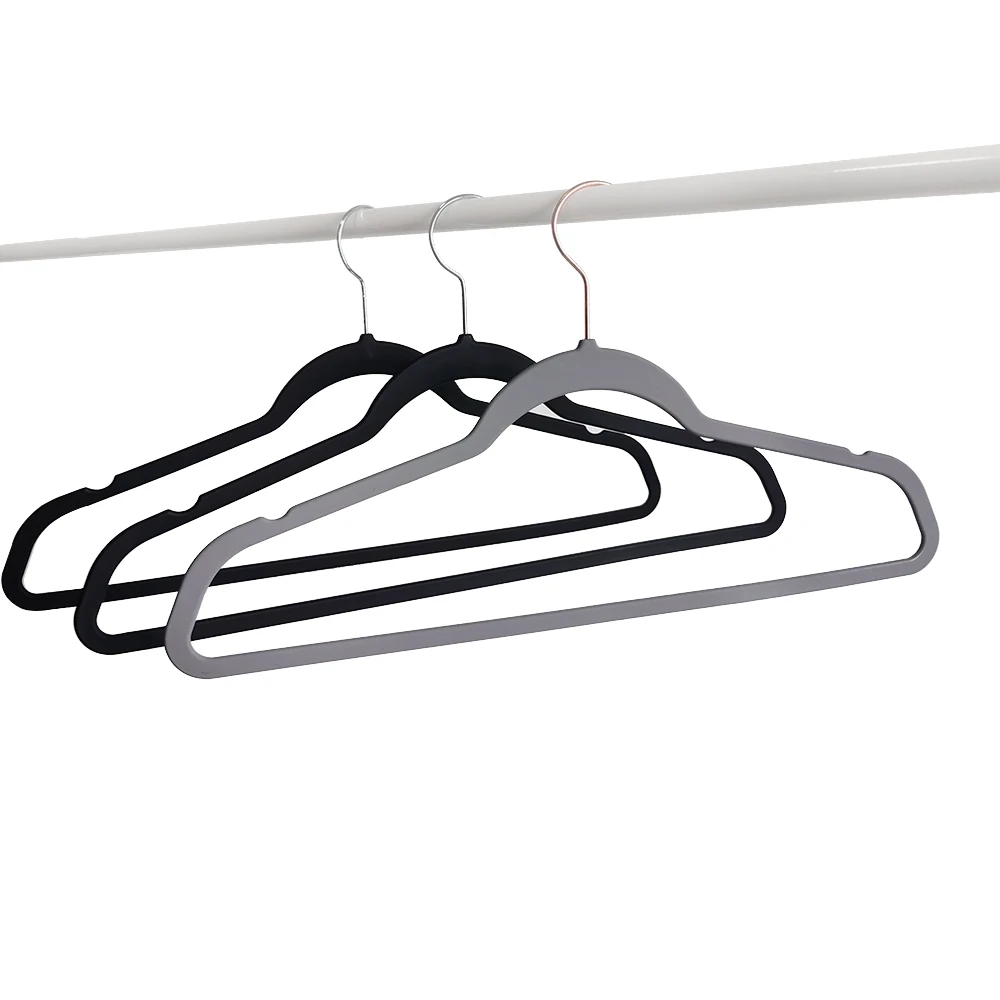 Manufacturer Wholesale Hangers High Quality Custom Asb Rubber Non Slip White Plastic Hangers For Clothes Hangers