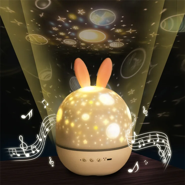 Factory custom cheap led projector night light Lamp For Wall Ceiling Baby Room Lighting Rabbit Elf Star Projector Light