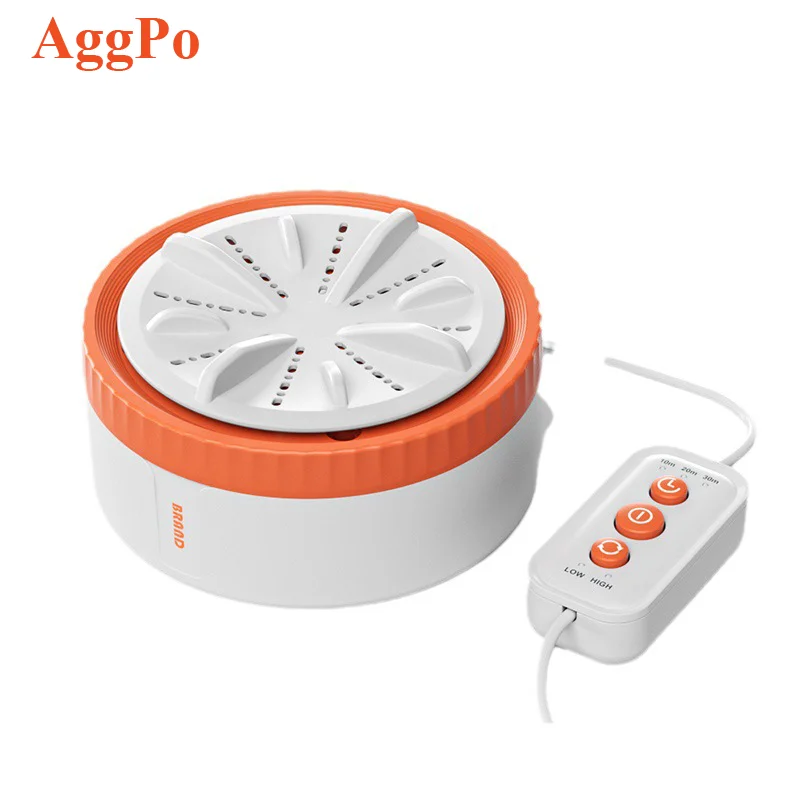 Mini washing machine small ultrasonic turbine washing machine portable for household use