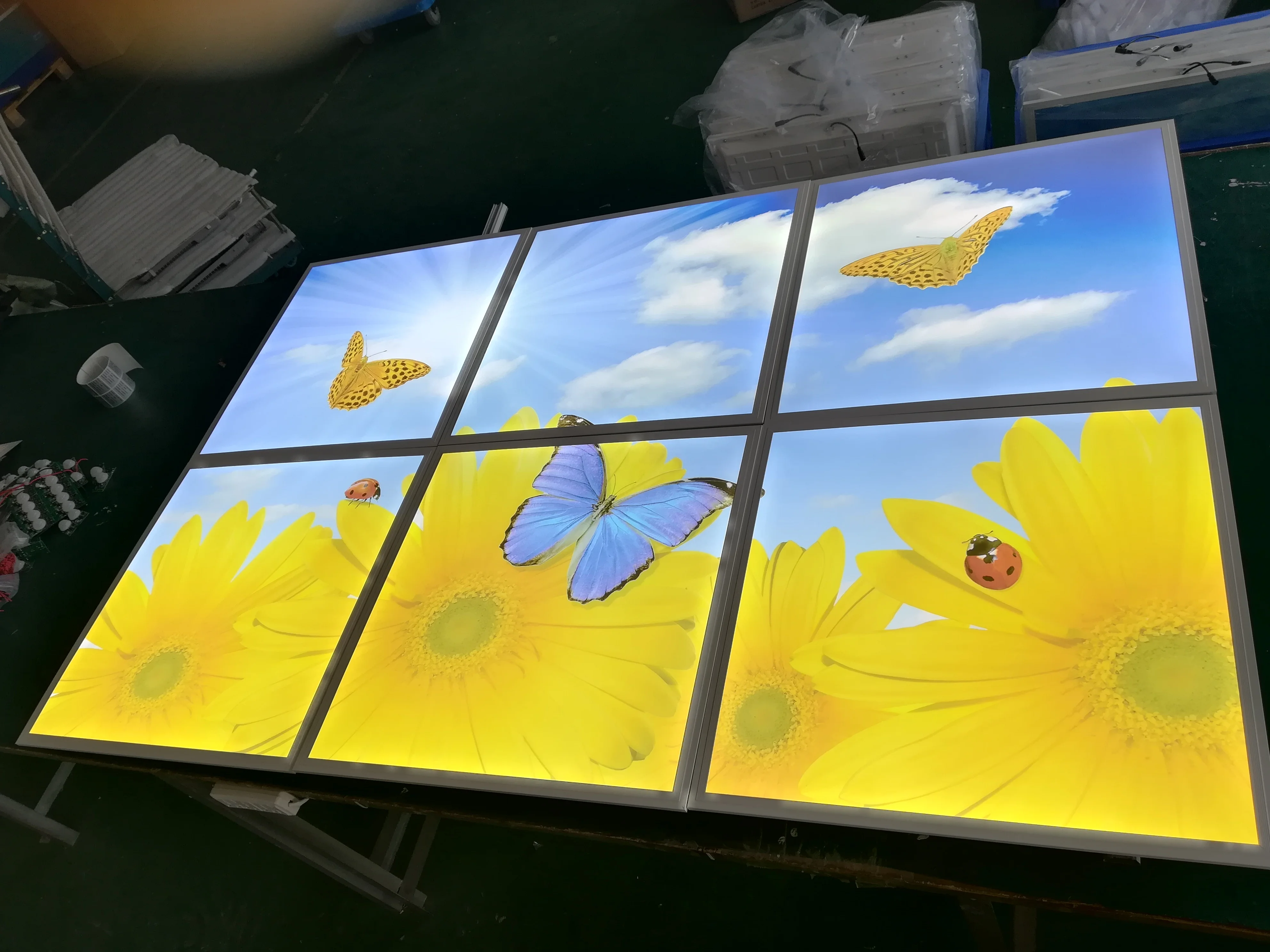 IP44 офис светильник внутрений потолочный квадратный 60x60 см с регулируемой яркостью 36 Вт 2x4 светодио дный панельный Инж