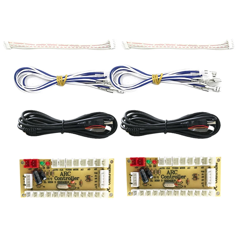 DIY аркадный чип с нулевой задержкой USB-кодер плата ПК к джойстику панель управления для MAME 2pin кнопки