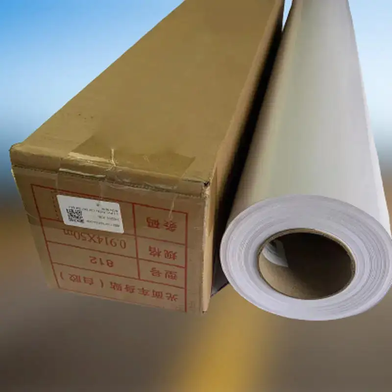 Waterproof Glossy White Self Adhesive Vinyl rolls PVC Printable Vinyl