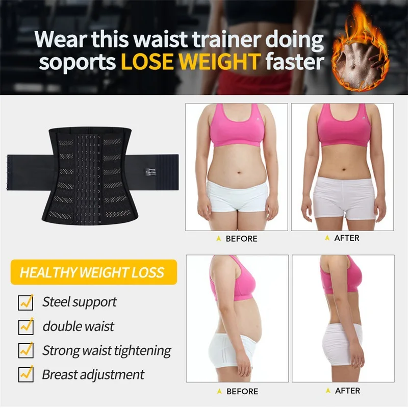 Waist Trainer For Women Lower Belly Fat Corset Waist Trainer Plus Size Weight Loss Under Clothes