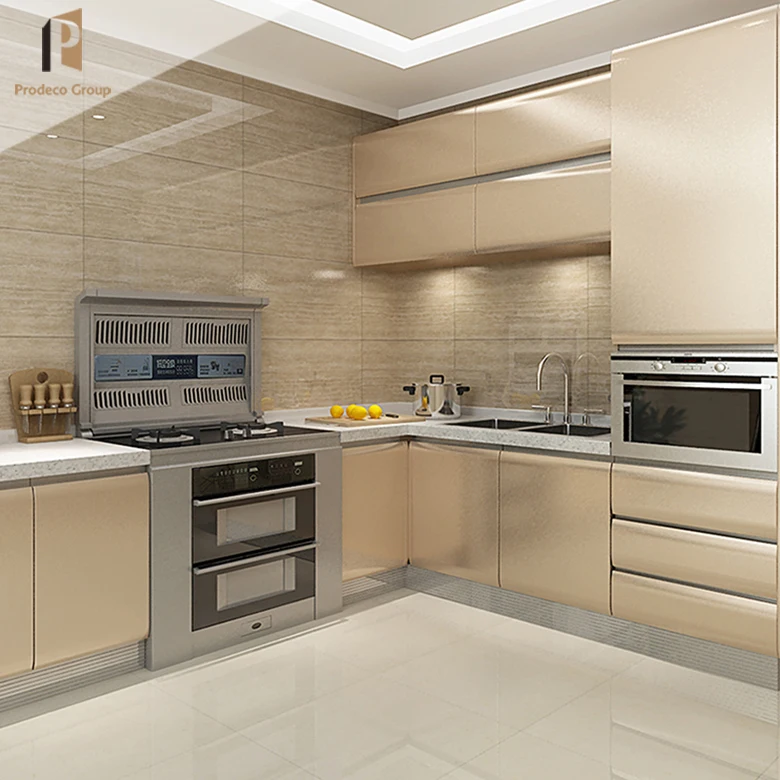 Hot Selling High End Kitchen Cabinet European Style Modern Melamine Kitchen Cabinets Design