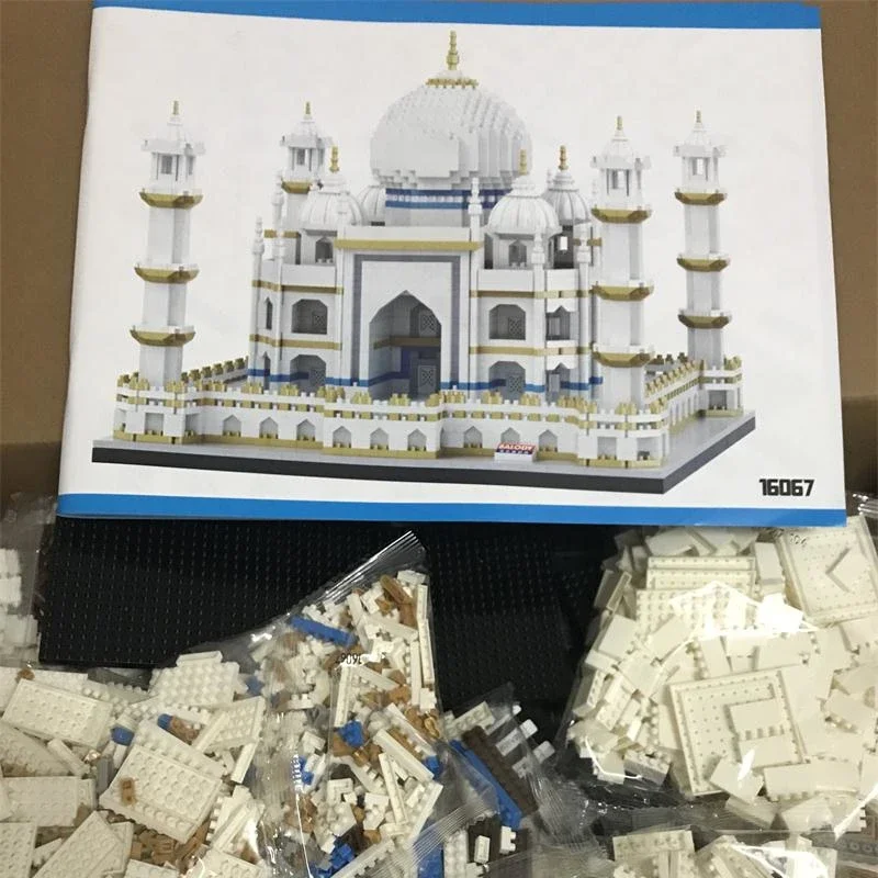 Balody Mini Blocks 4530pcs Architecture Building Bricks India Castle Taj Mahal Model Toys Juguetes Kid Gift Construction 16067