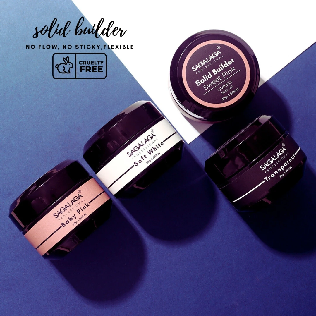 Strong Adhesive Nail Soak Off Clear Solid Gel Polish For Nail Builder Extension Tips Long Lasting Tips Glue Gel Polish