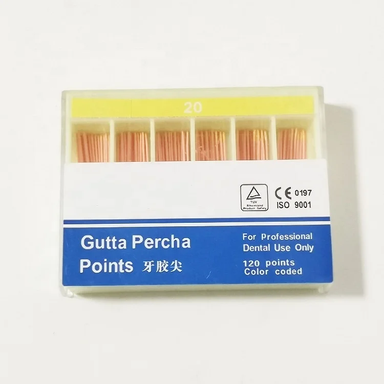 Chinese Manufacturer  Dental Absorbent Gutta Percha Points for dental endodontic