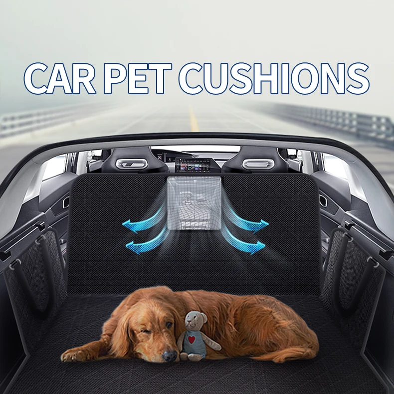 Waterproof Black Universal Polyester Padded Hammock Rear Back Seat Mat Pet Dog Car Seat Cover For Car