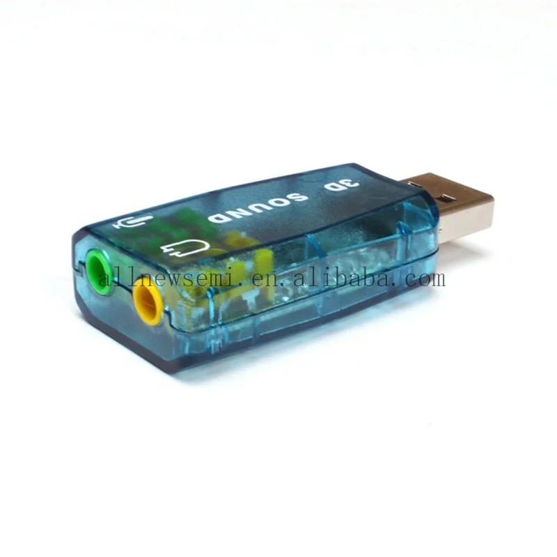 Hot-sale CM108 Chipset USB 2.0 to 3D AUDIO SOUND CARD ADAPTER VIRTUAL 5.1 CH Sound Track