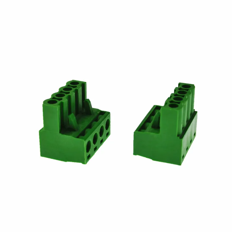  H128v 5.0 5.08 7.5mm Pitch Terminal Blocks Straight Angle Pluggable Screw Electrical Block Connector Wire To