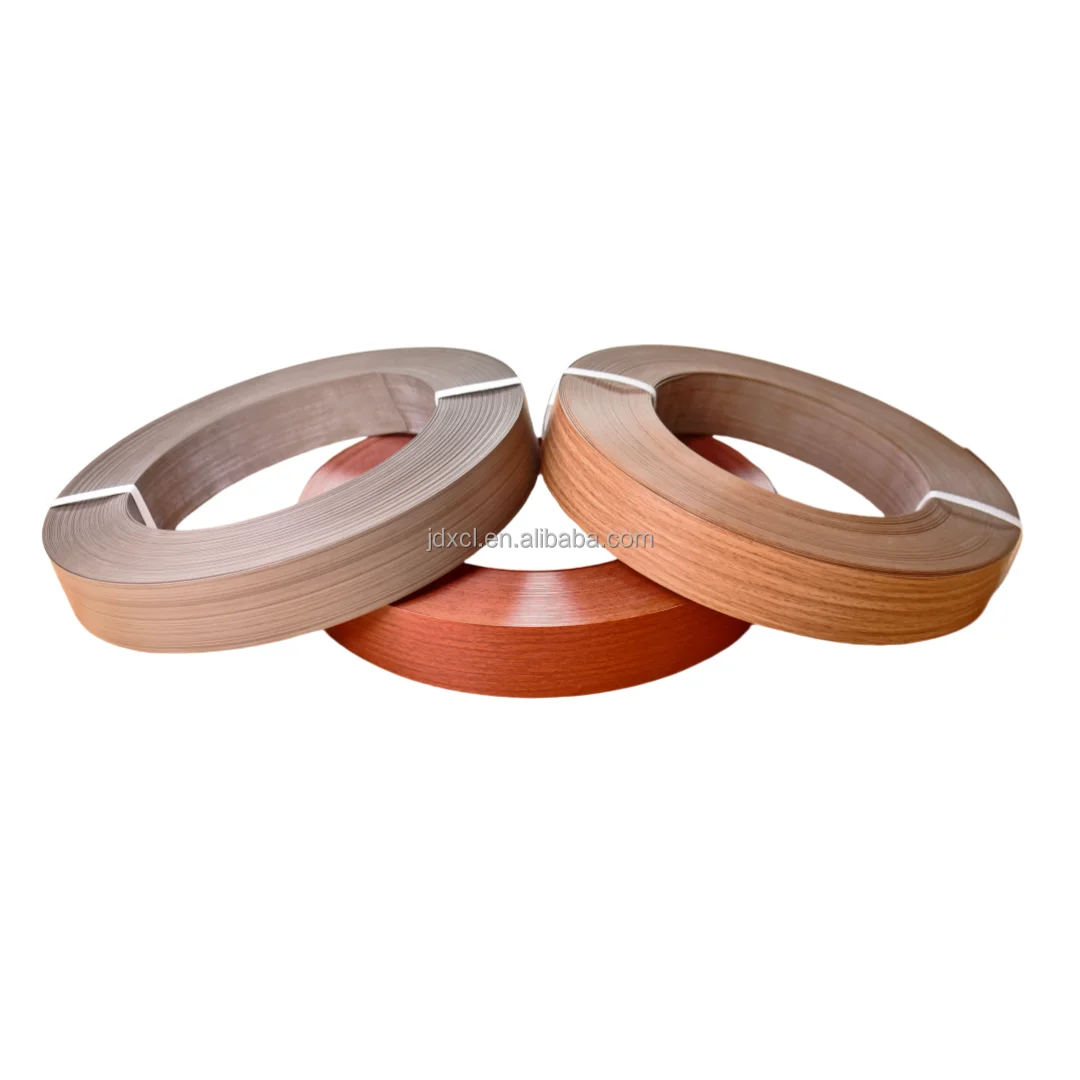 Edge Banding for Furniture Accessories High Quality PVC 3000 Meters Woodgrains/solid Color Accepable 0.4-3mm 6-90mm