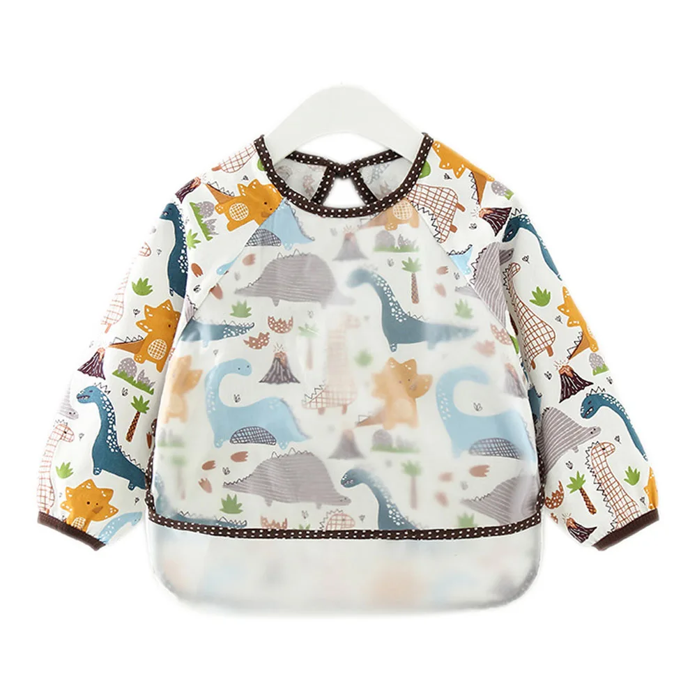 Нагрудник с длинными рукавами для малышей 0-48 месяцев