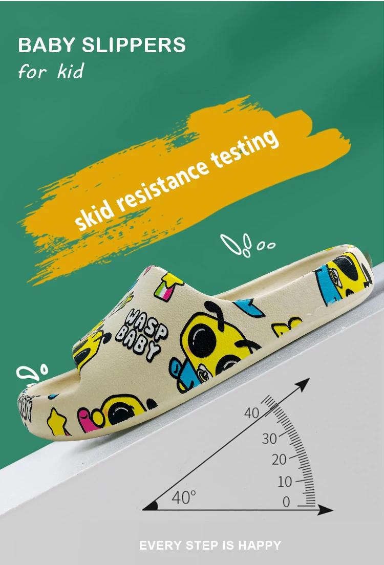 2021 Newest little baby boy best designer cartoon slides slippers for kids