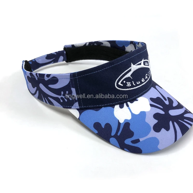 Wholesale Outdoor Adjustable Sun Running Visor Hat Custom Embroidery Printing Logo Sports Golf Sun Visors Cap For Women Men