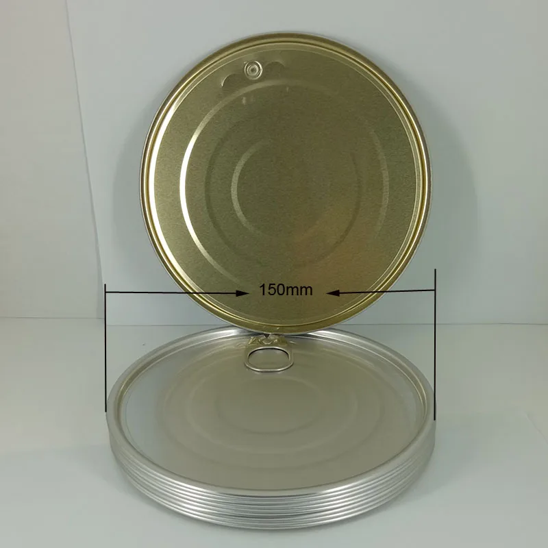 New Arrival 140mm Easy Open Lid 504# Aluminum Easy Open Lid for Canned Food TFS Easy Open End for Coffee Can Cap Big Can Cover