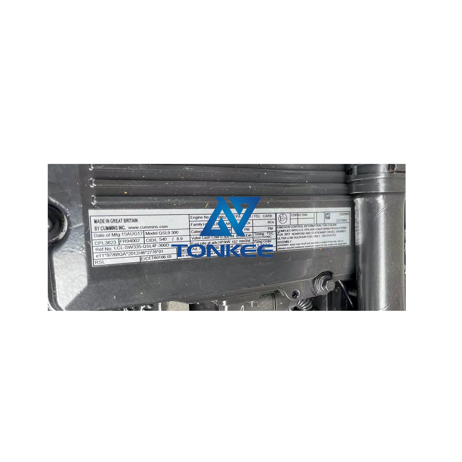 300HP 223KW 2000RPM QSL9-300 QSL8.9-C300 QSL8.9 8.9L complete diesel engine HL770XTD-9A HL770-9 diesel engine assy