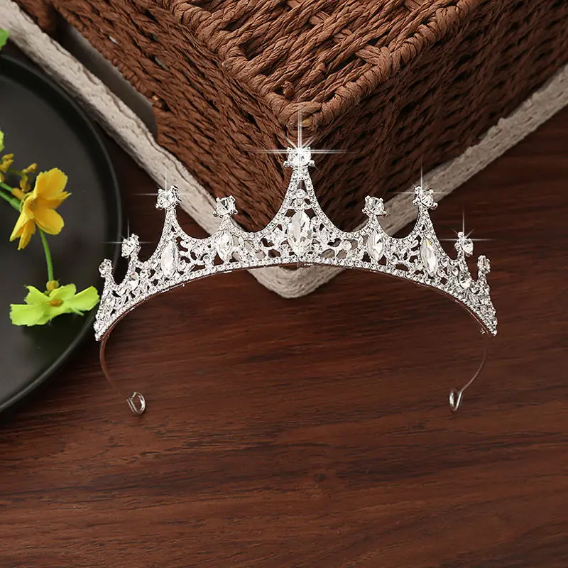 Children Hairbands Tiaras Crown Butterfly Pearl Hair Accessories For Girls Princess Birthday Party Fine Gift