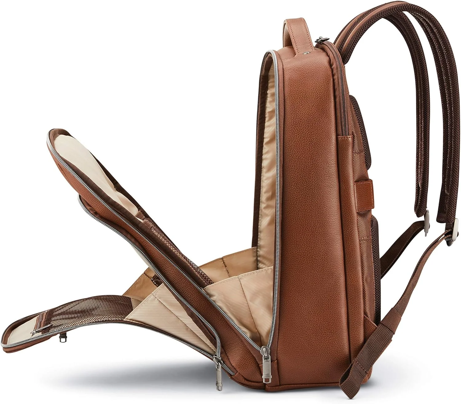 Personal Item Casual PU Leather Daypack Travel Waterproof Backpack Laptop School Student Backpack Bags
