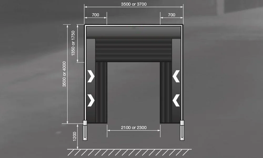 Automatic Adjust Truck Well Sealed PVC Inflatable Truck Topper Seal Dock Shelter
